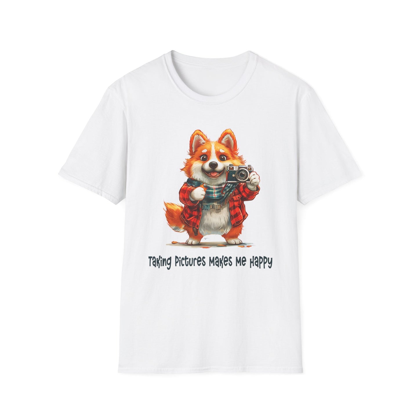 Corgi Painter Softstyle T-Shirt