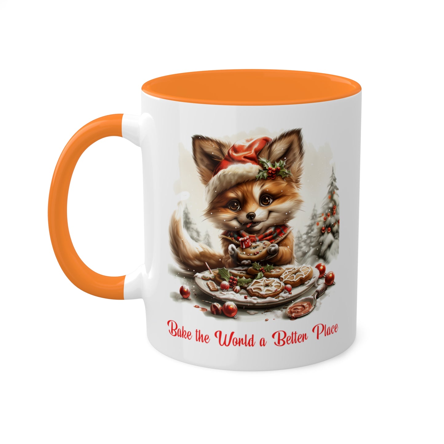 Fox Christmas Baker Mug