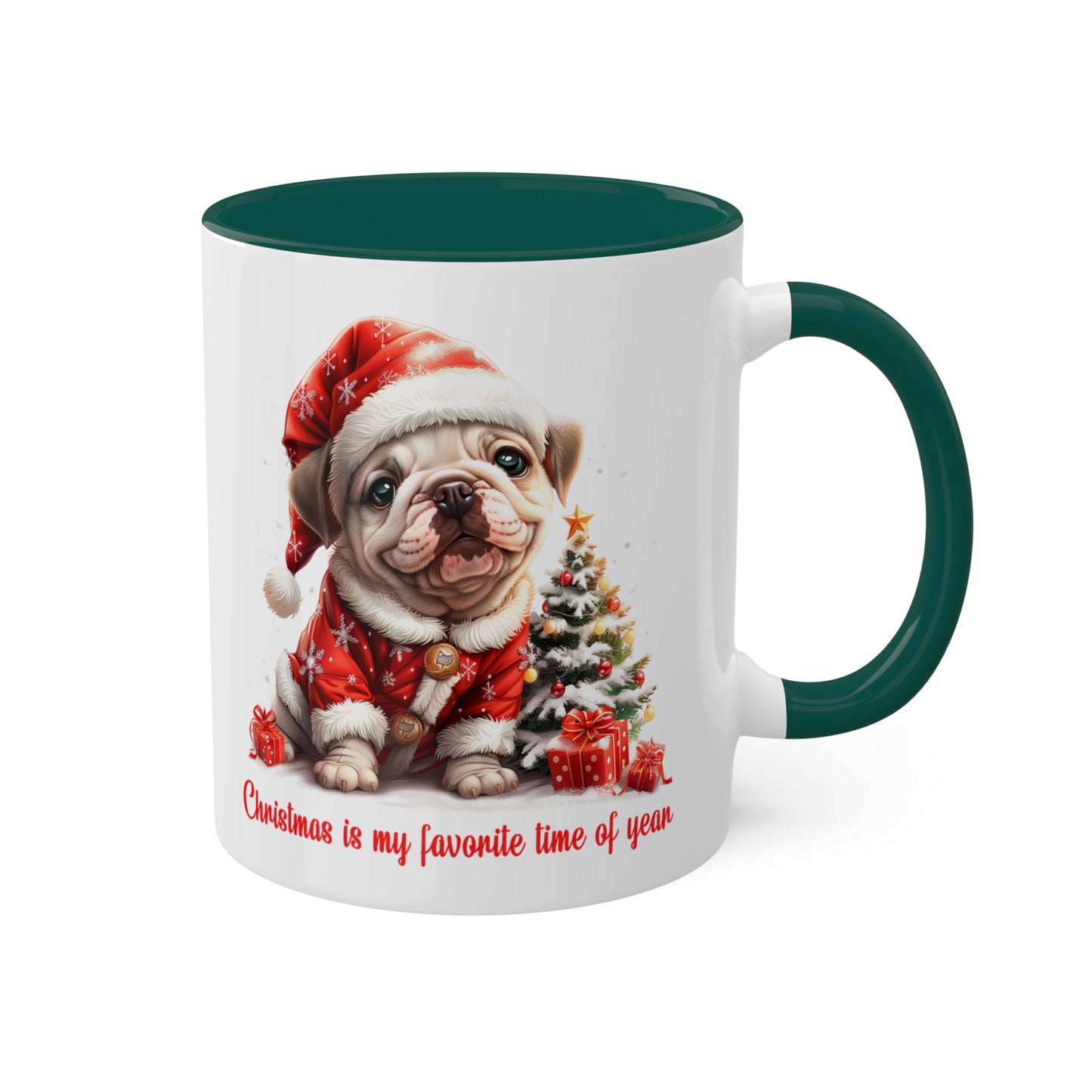 Bulldog Christmas Mug