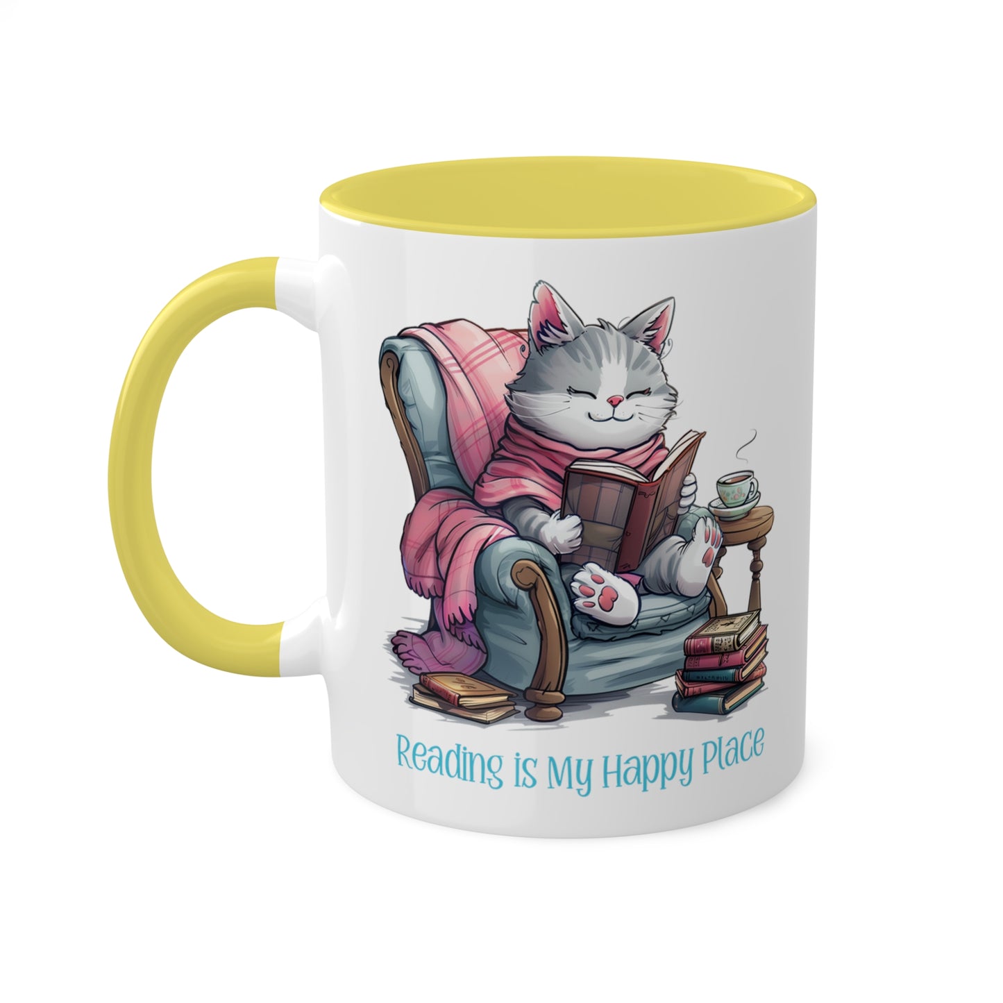 Cat Reading Mug