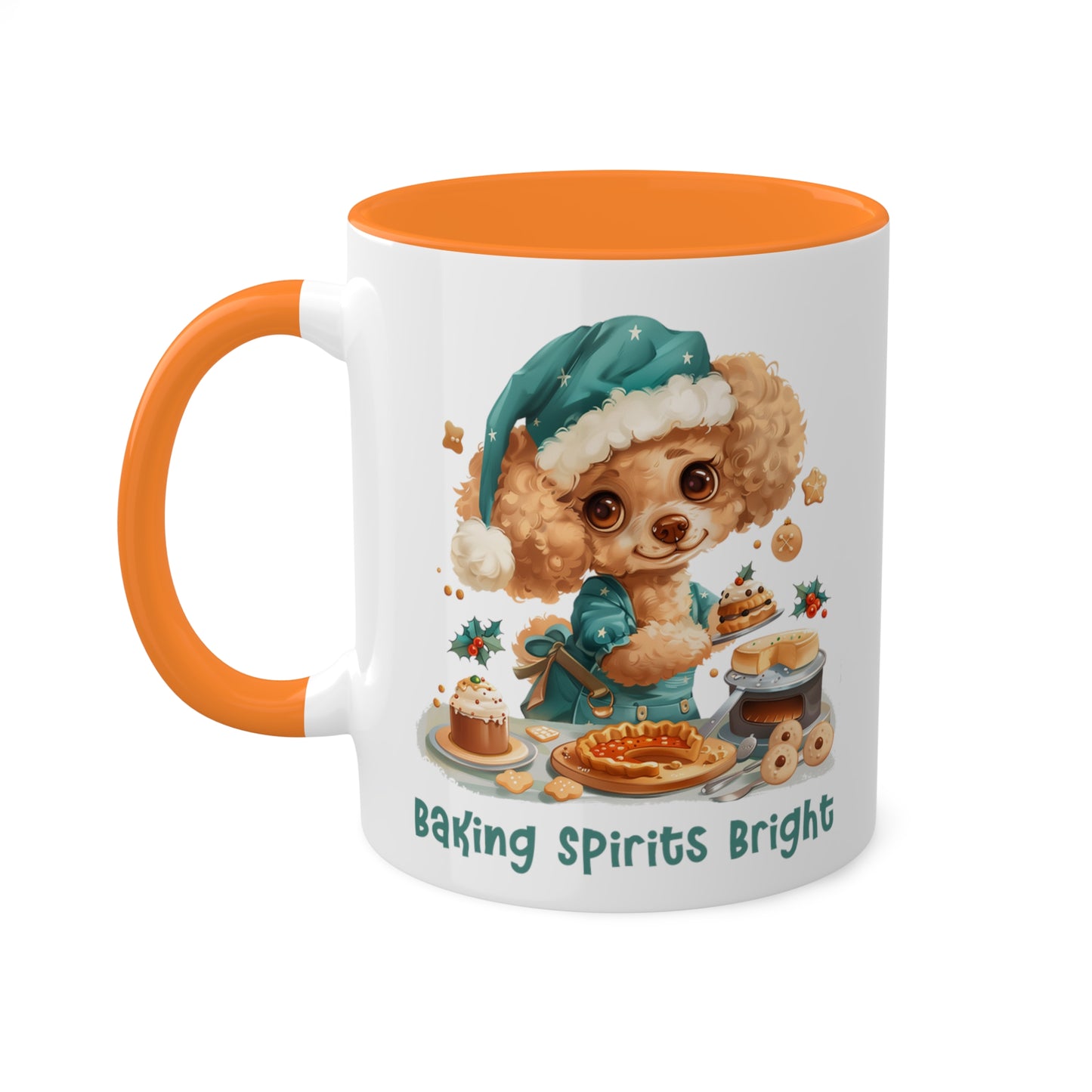 Poodle Christmas Baker Mug