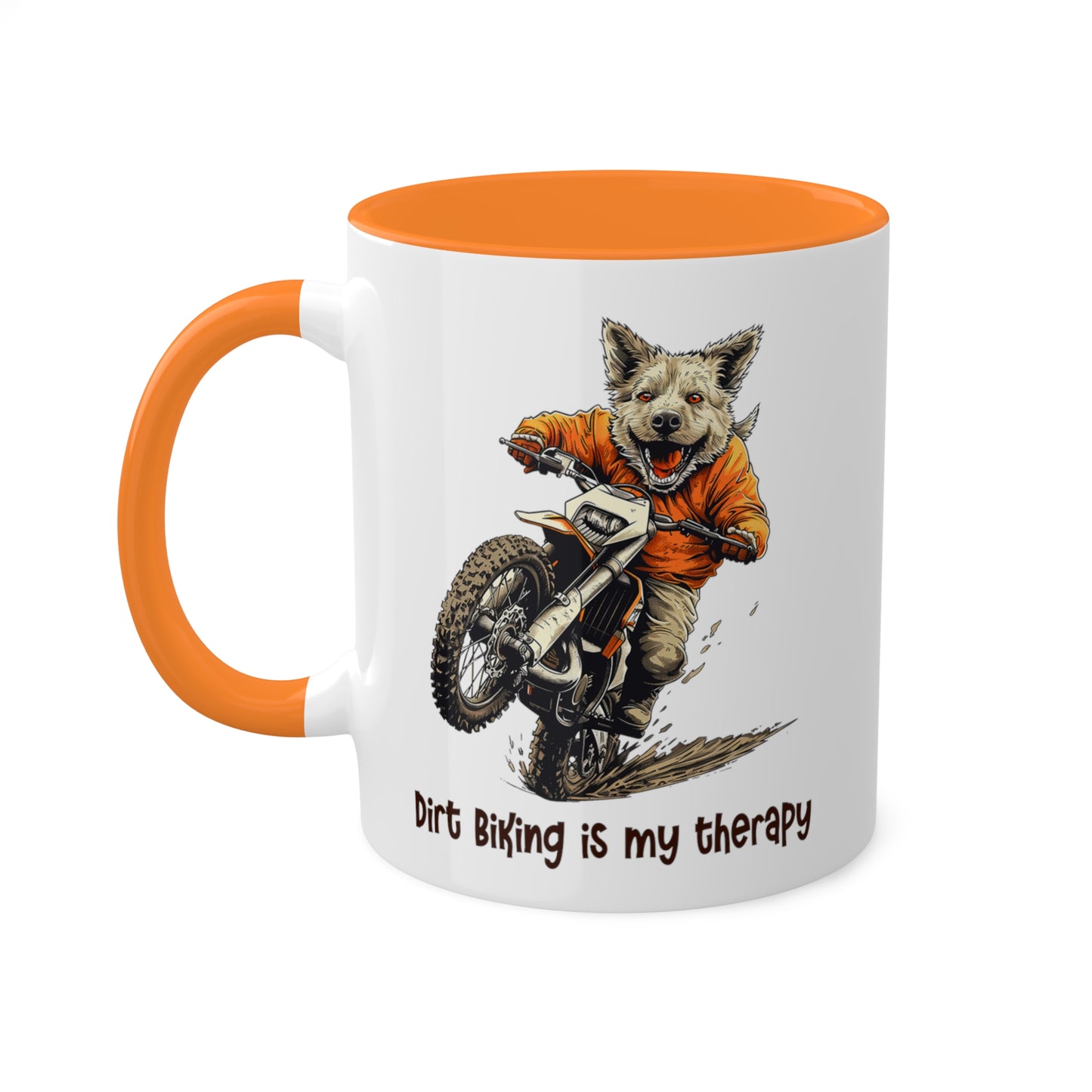 Wolf Dirt Biker Mug