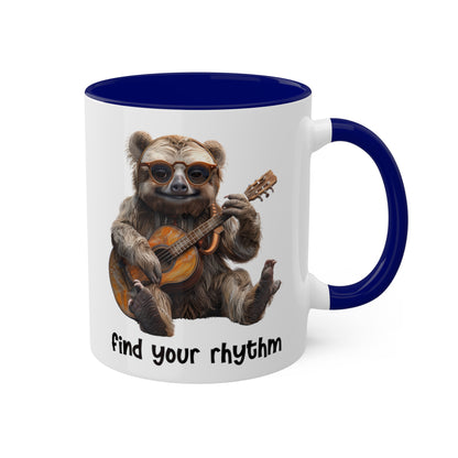 Sloth Musician Mug