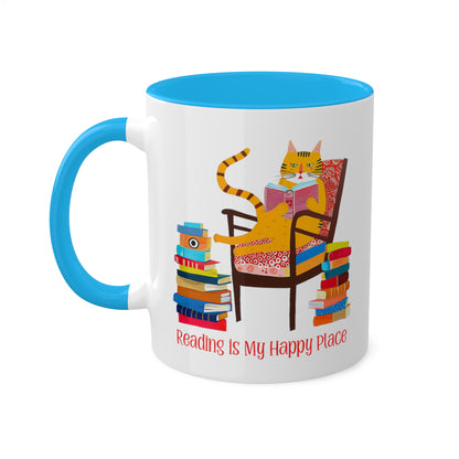 Cat Reading Mug