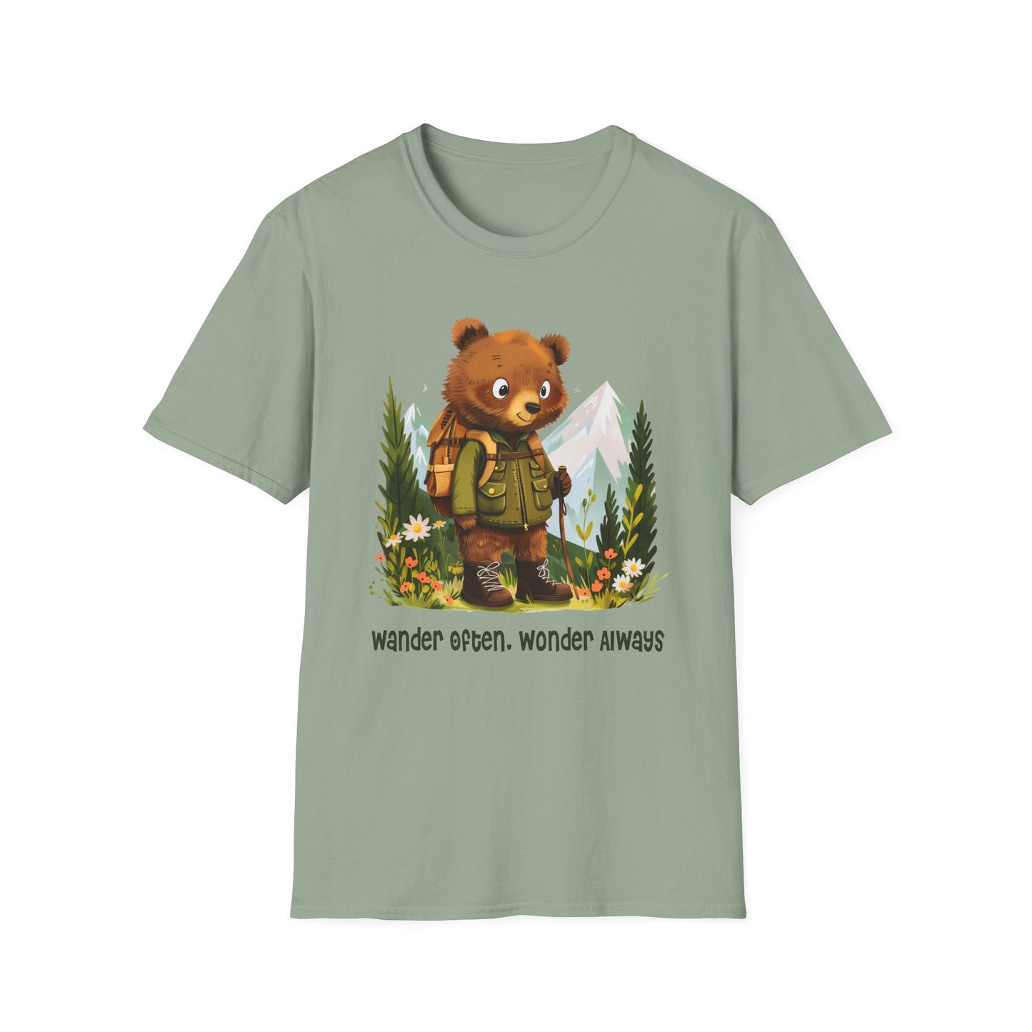 Bear Hiker Softstyle T-Shirt