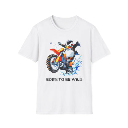 Penguin Dirt Biker Softstyle T-Shirt