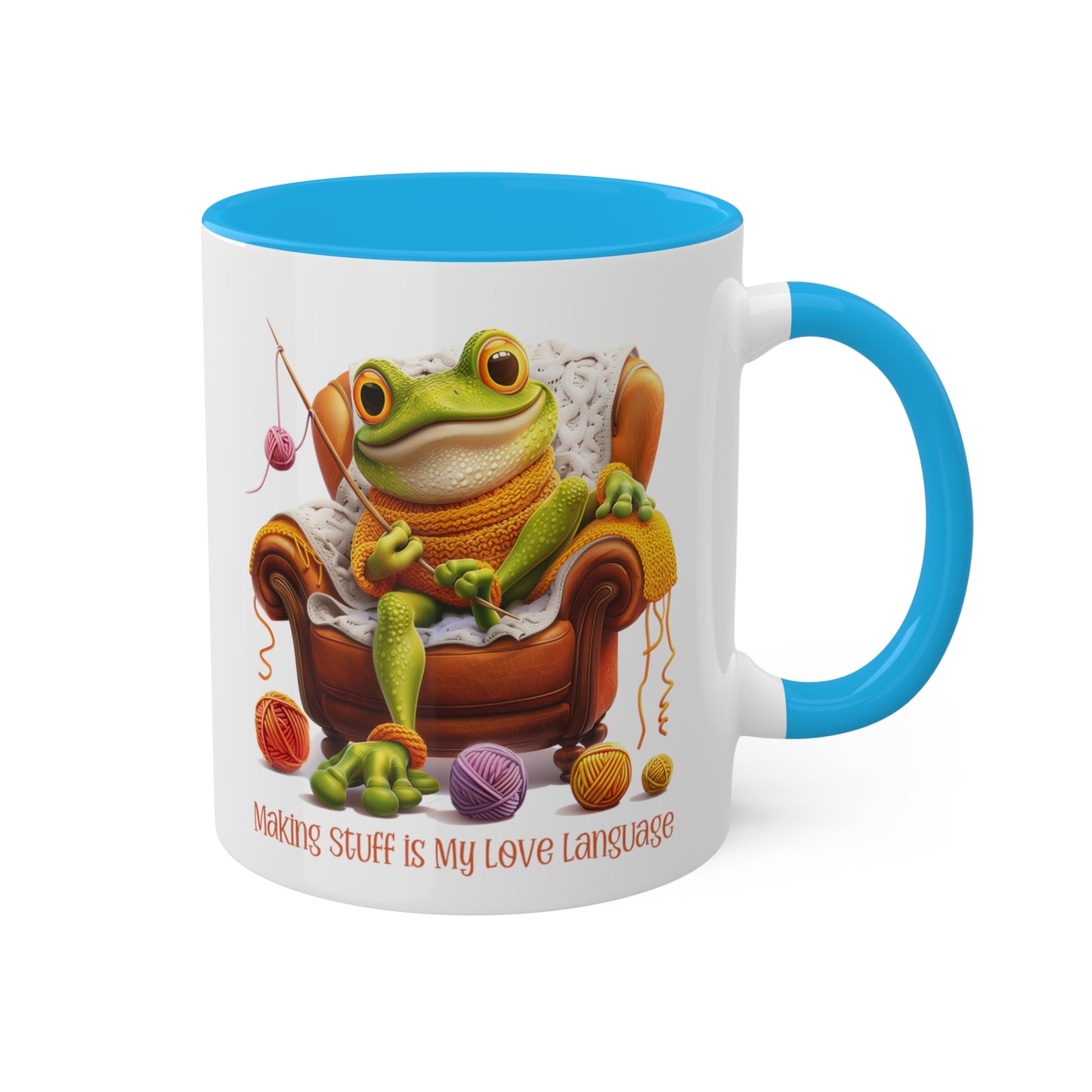 Frog Crocheter Mug