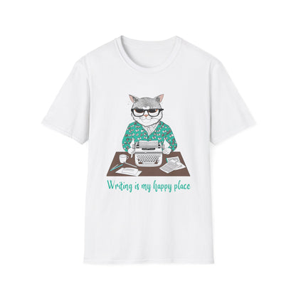 Cat Writer Softstyle T-Shirt