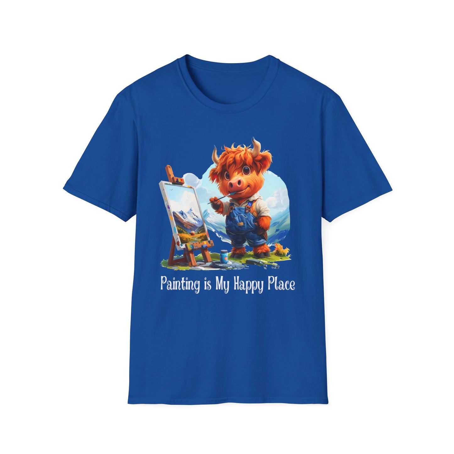 Highland Cow Artist Softstyle T-Shirt