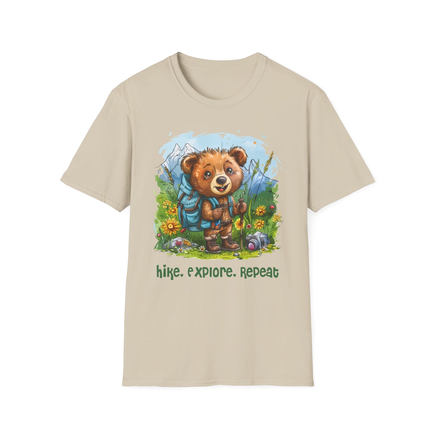 Bear Hiker Softstyle T-Shirt