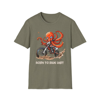 Octopus Dirt Biker Softstyle T-Shirt