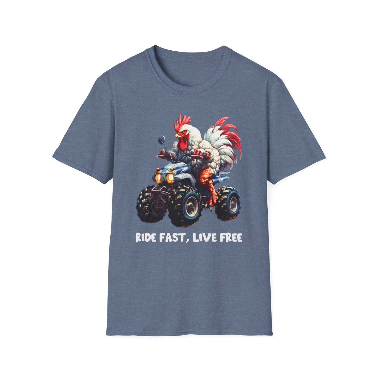 Chicken Quad Rider Softstyle T-Shirt