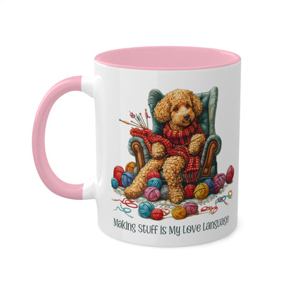 Poodle Knitter Mug