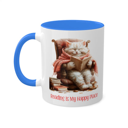 Cat Reading Mug