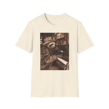 Vintage Western Sloth Piano Softstyle T-Shirt