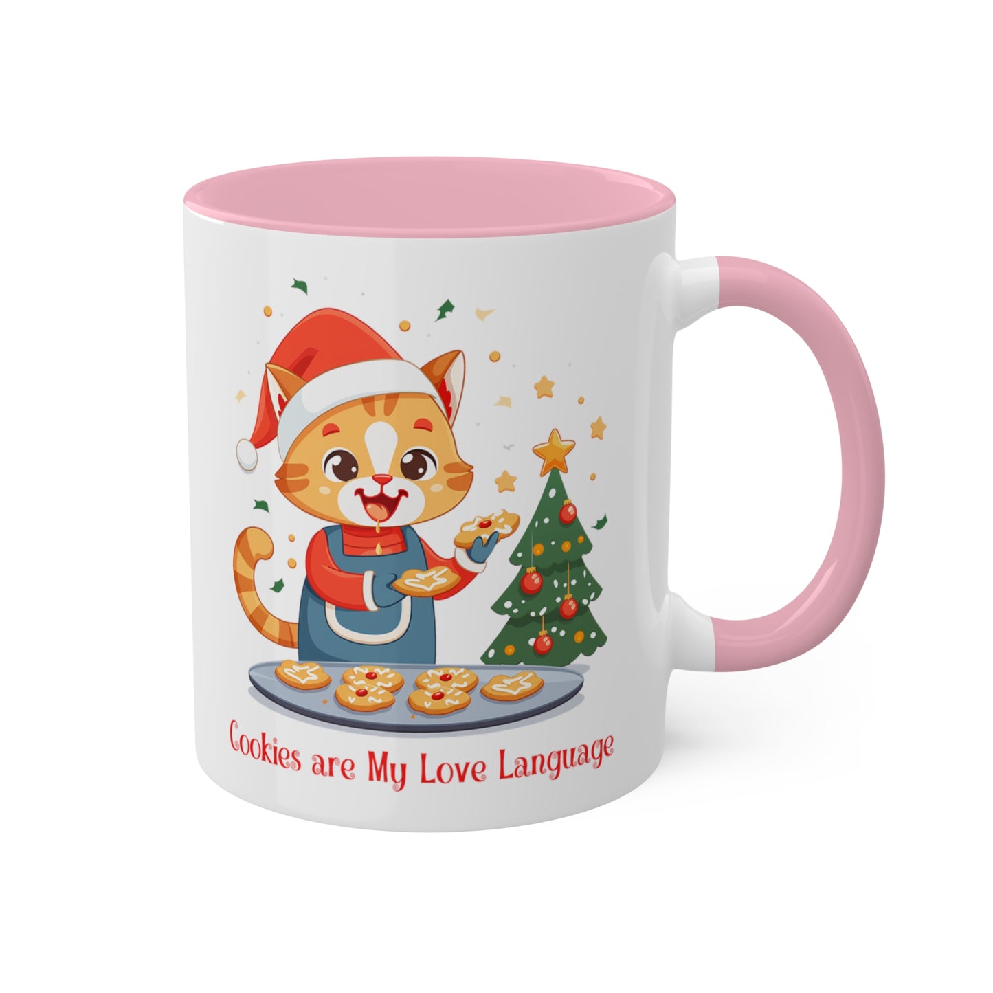 Kitty Cat Christmas Baker Mug