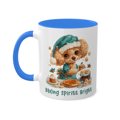 Poodle Christmas Baker Mug