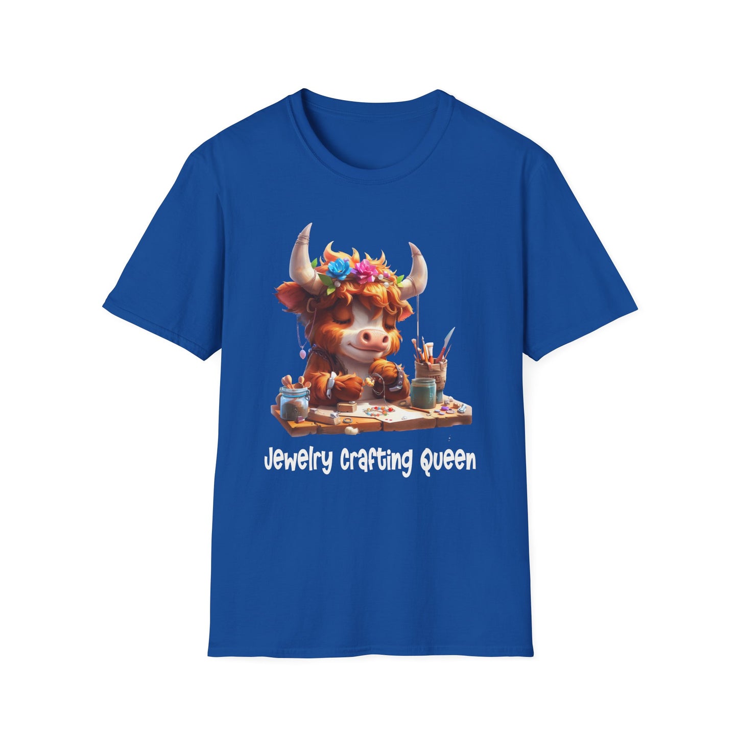 Highland Cow Jewelry Making Softstyle T-Shirt