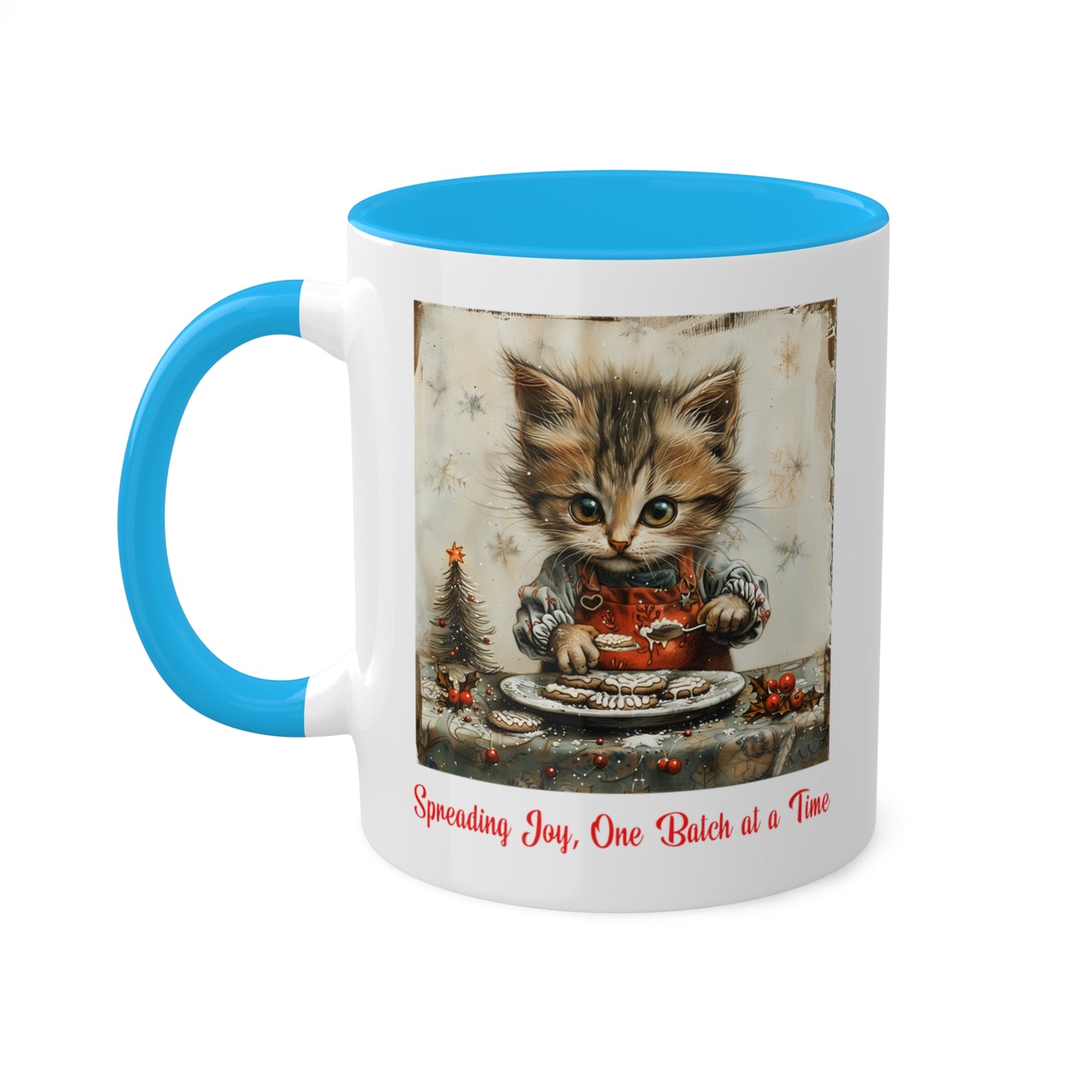 Cat Christmas Baker Mug