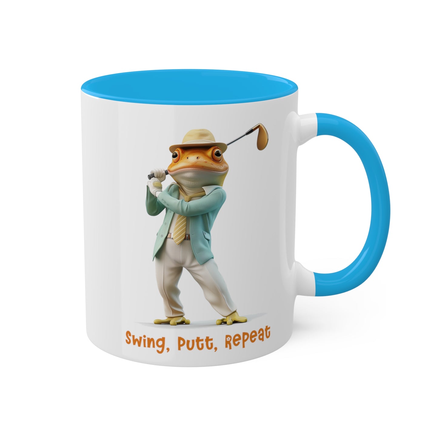 Frog Golfer Mug