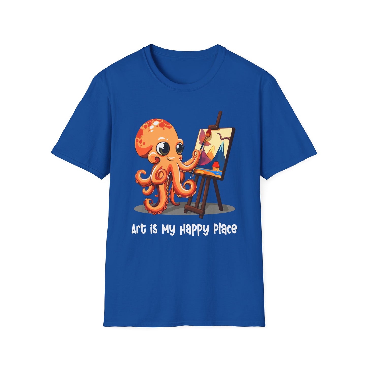 Octopus Artist  Softstyle T-Shirt