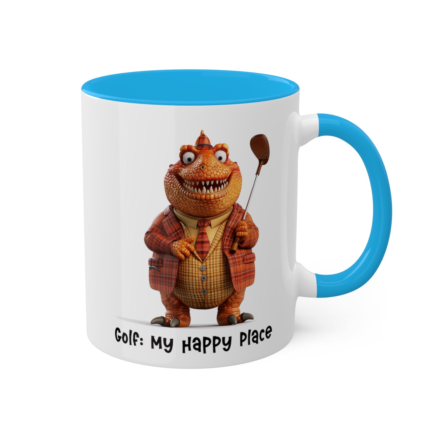 Dinosaur Golfing Mug