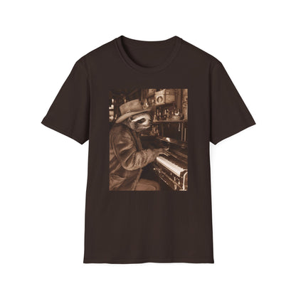 Vintage Western Sloth Piano Softstyle T-Shirt