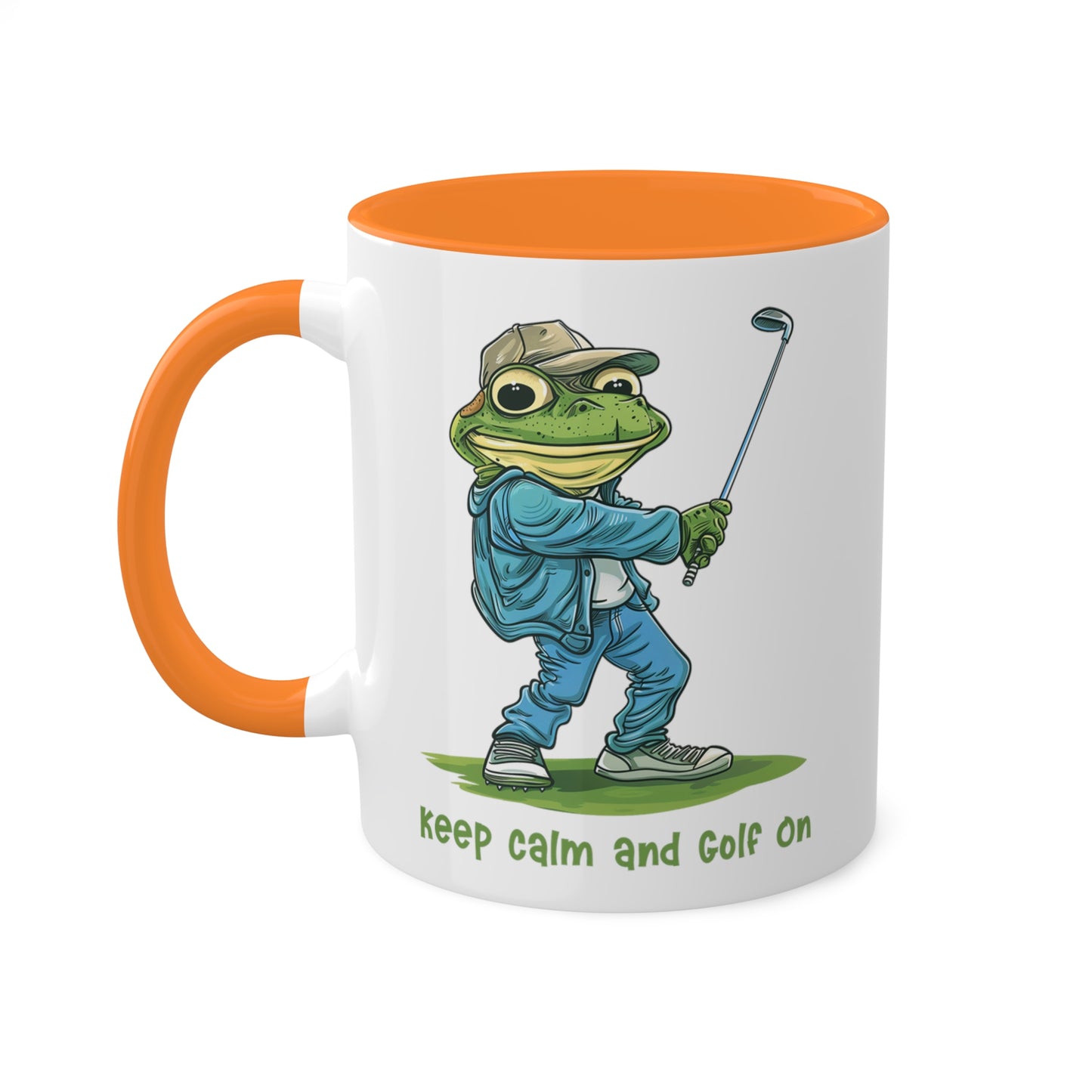 Frog Golfer Mug