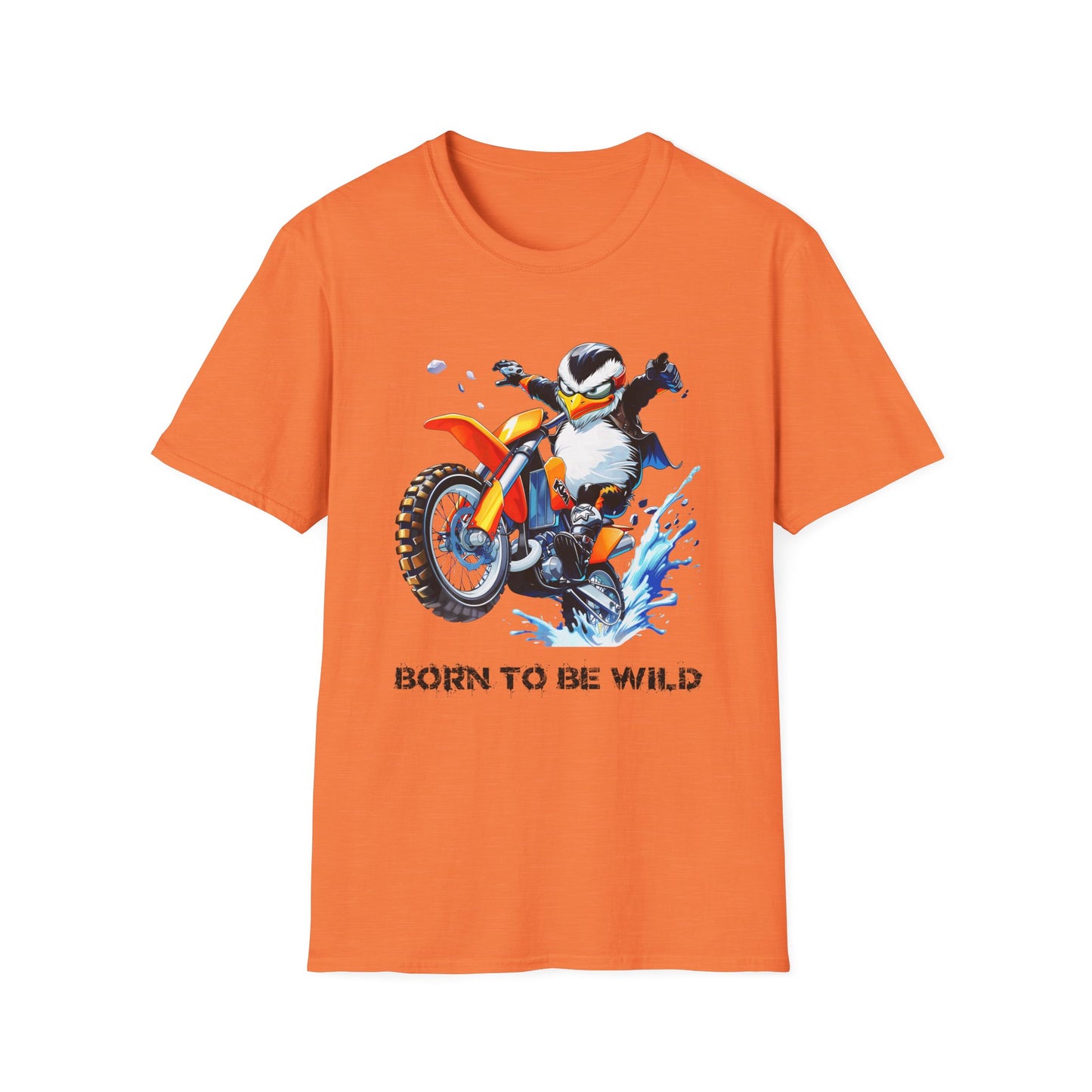 Penguin Dirt Biker Softstyle T-Shirt