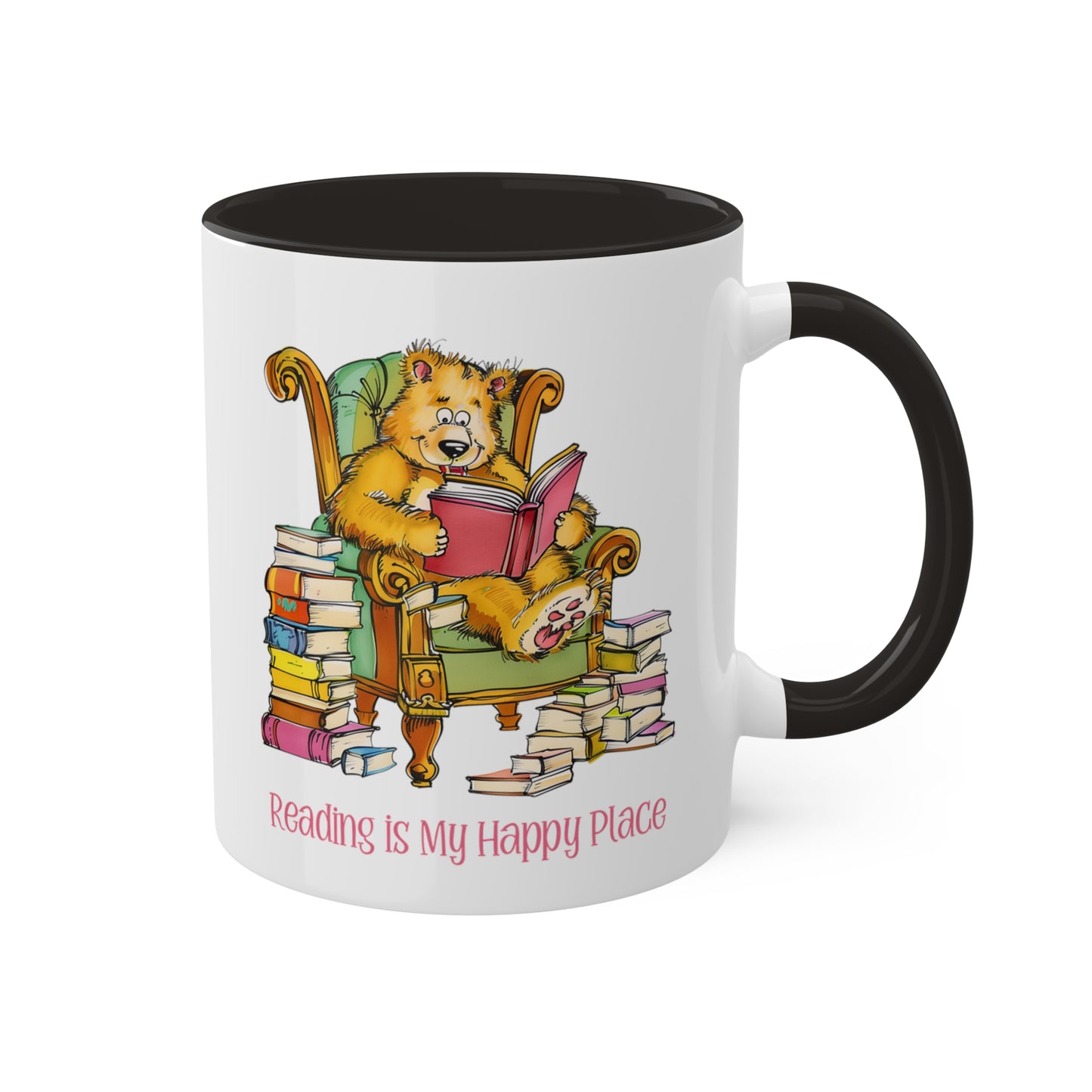 Bear Reading Books Mug