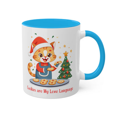 Kitty Cat Christmas Baker Mug