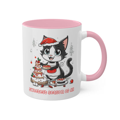 Cat Christmas Baker Mug