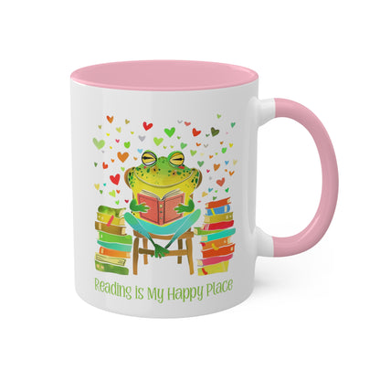 Frog Reading Mug