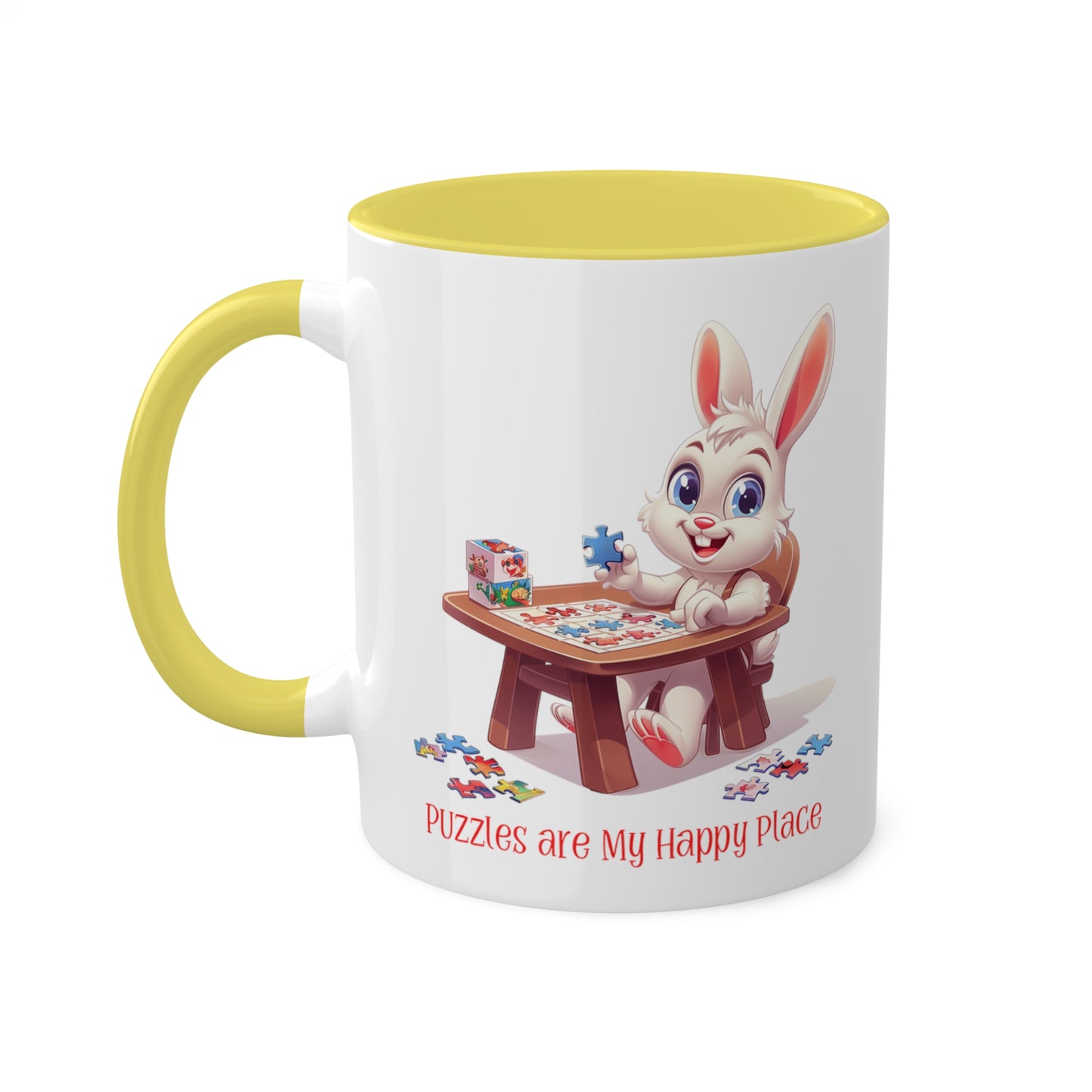 Rabbit Puzzler Mug