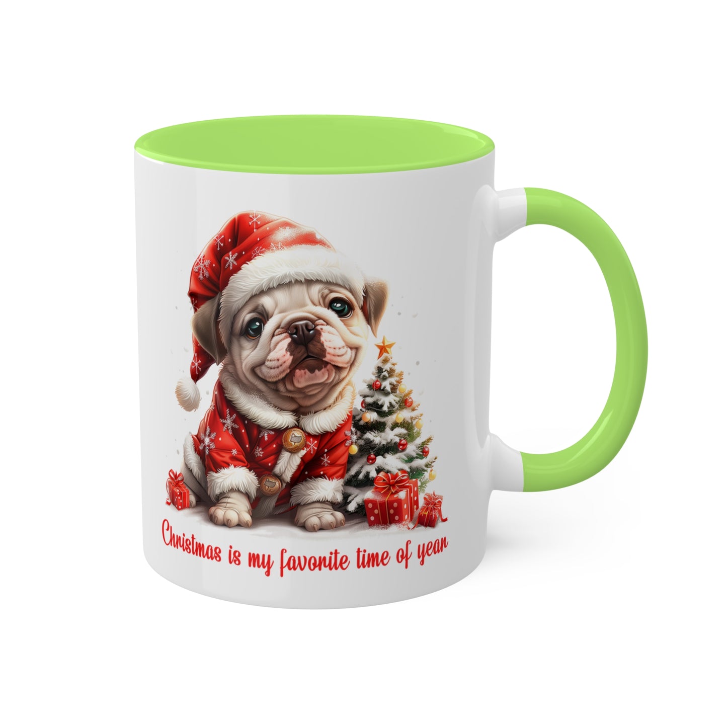 Bulldog Christmas Mug