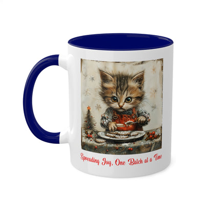 Cat Christmas Baker Mug