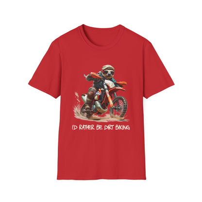 Sloth Dirt Biker Softstyle T-Shirt