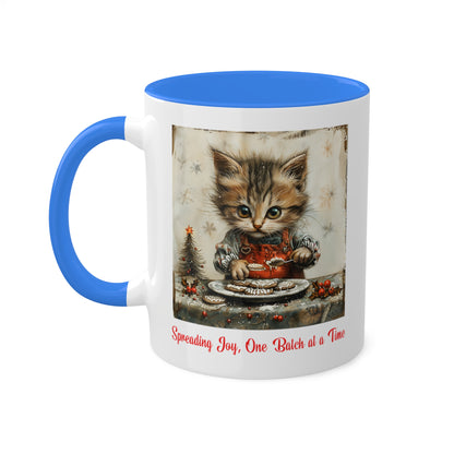 Cat Christmas Baker Mug