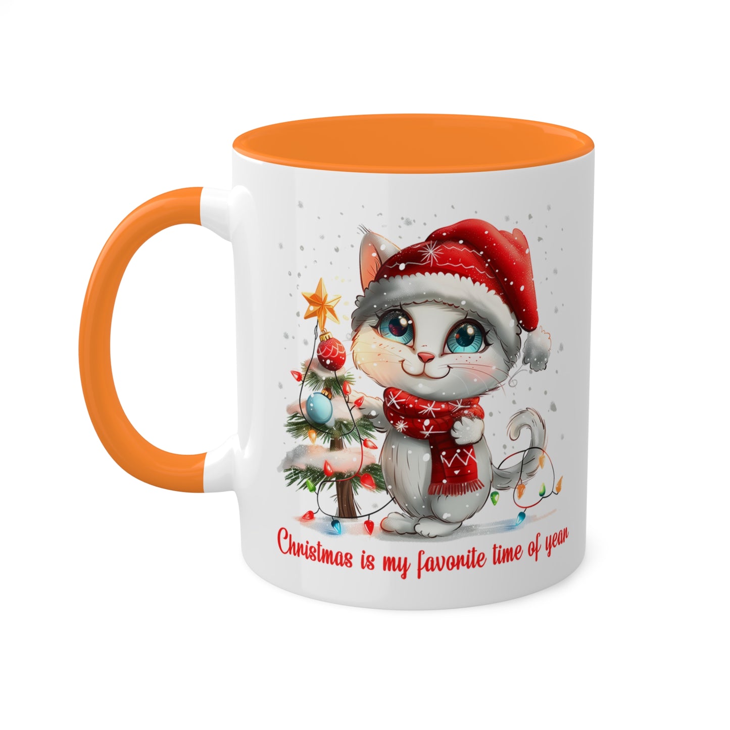 Cat Christmas Mug