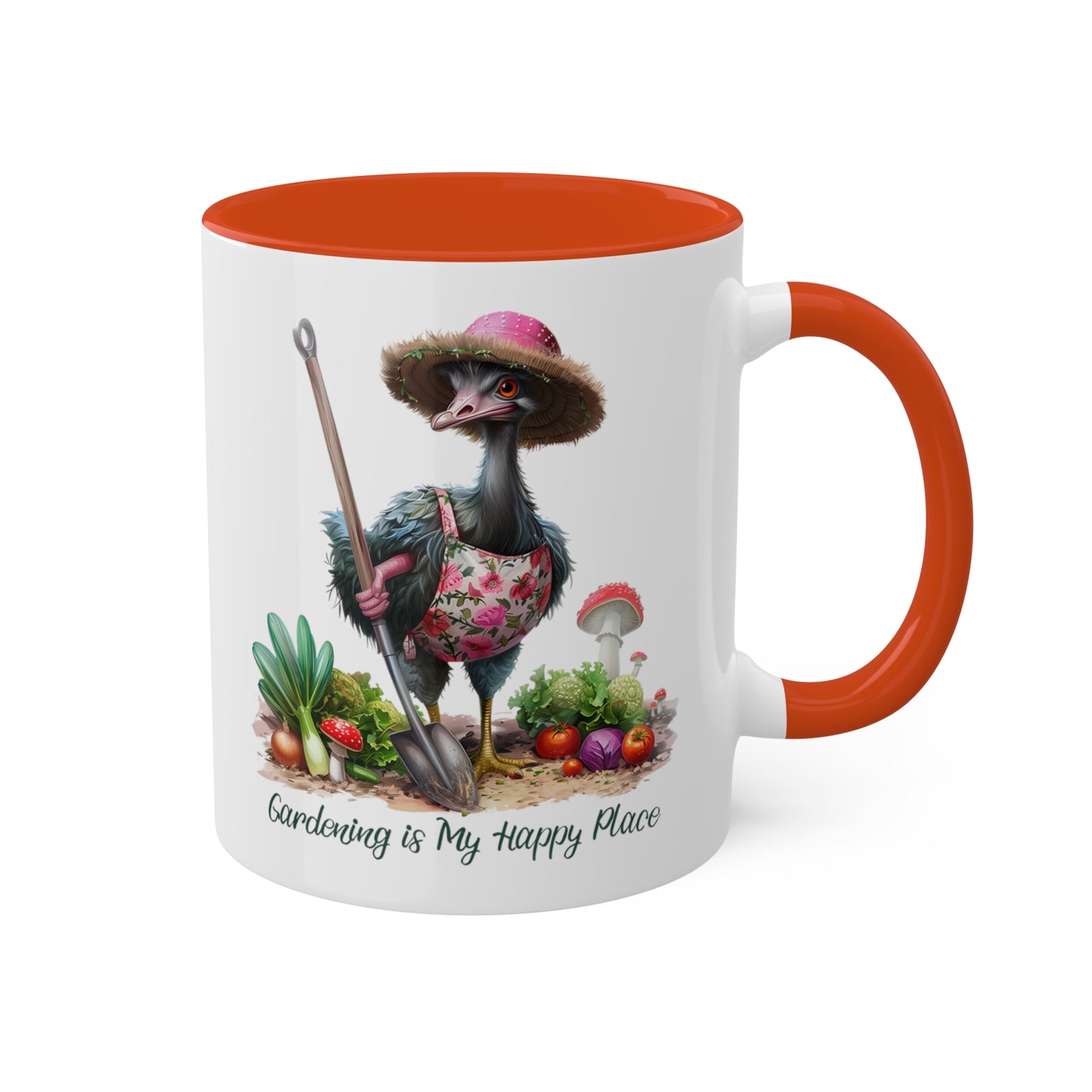 Ostrich Gardener Mug