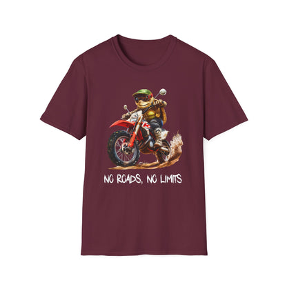 Turtle Dirt Biker Softstyle T-Shirt