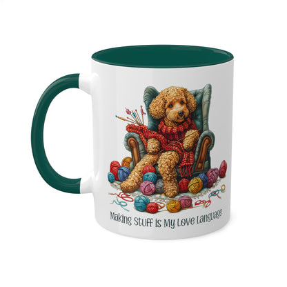 Poodle Knitter Mug