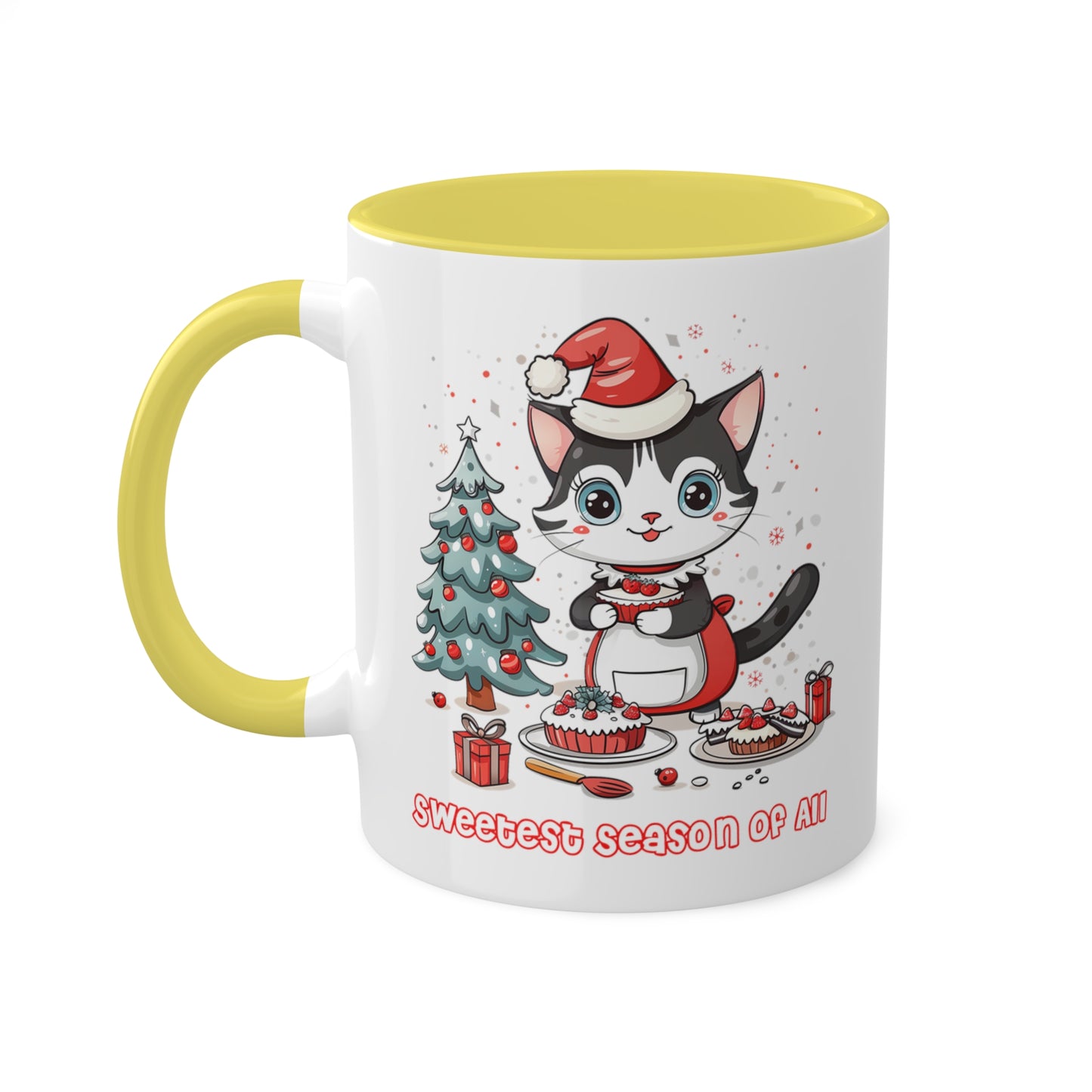 Cat Christmas Baker Mug