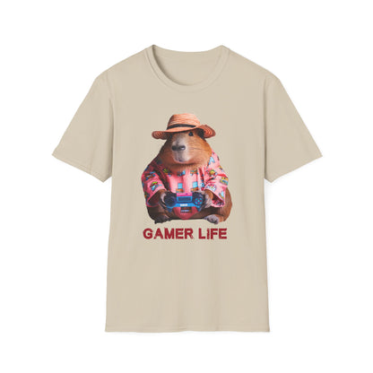 Capybara Gamer Unisex Softstyle T-Shirt