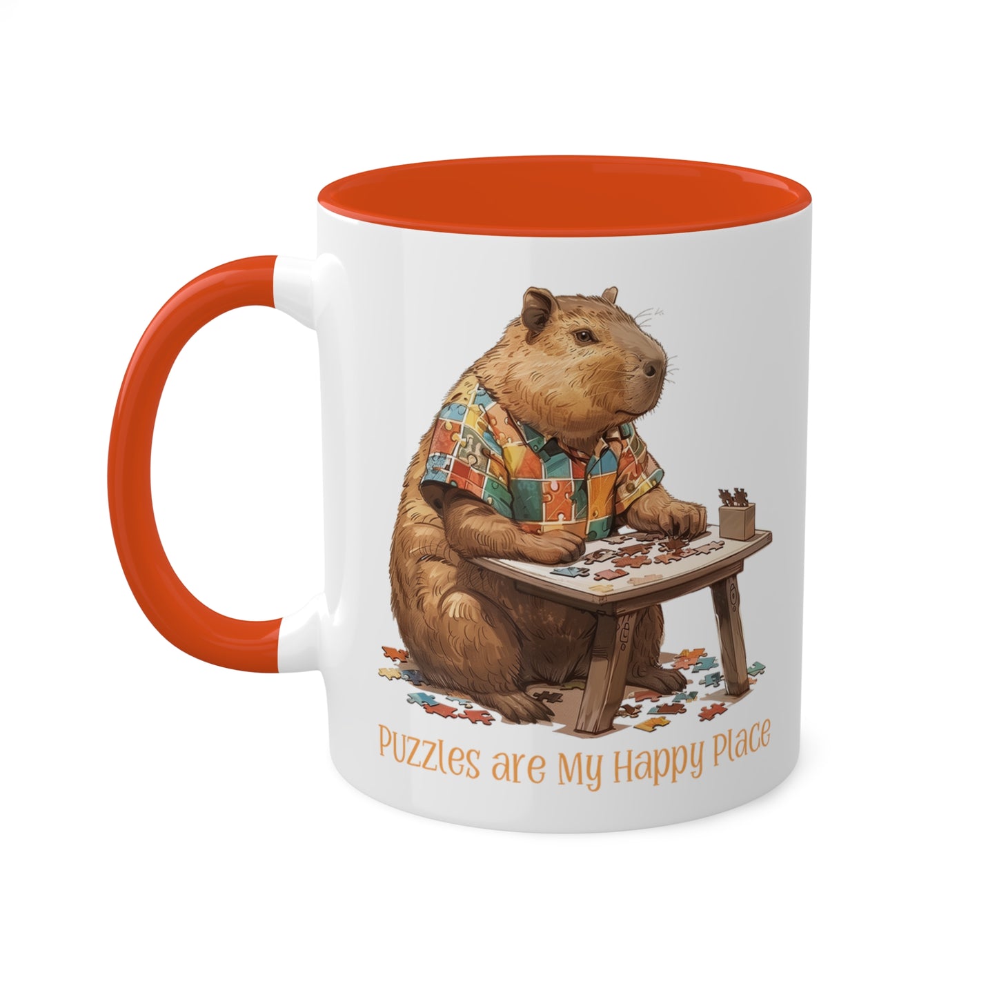 Capybara Puzzler Mug