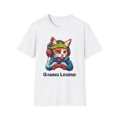 Cat Gamer Unisex Softstyle T-Shirt