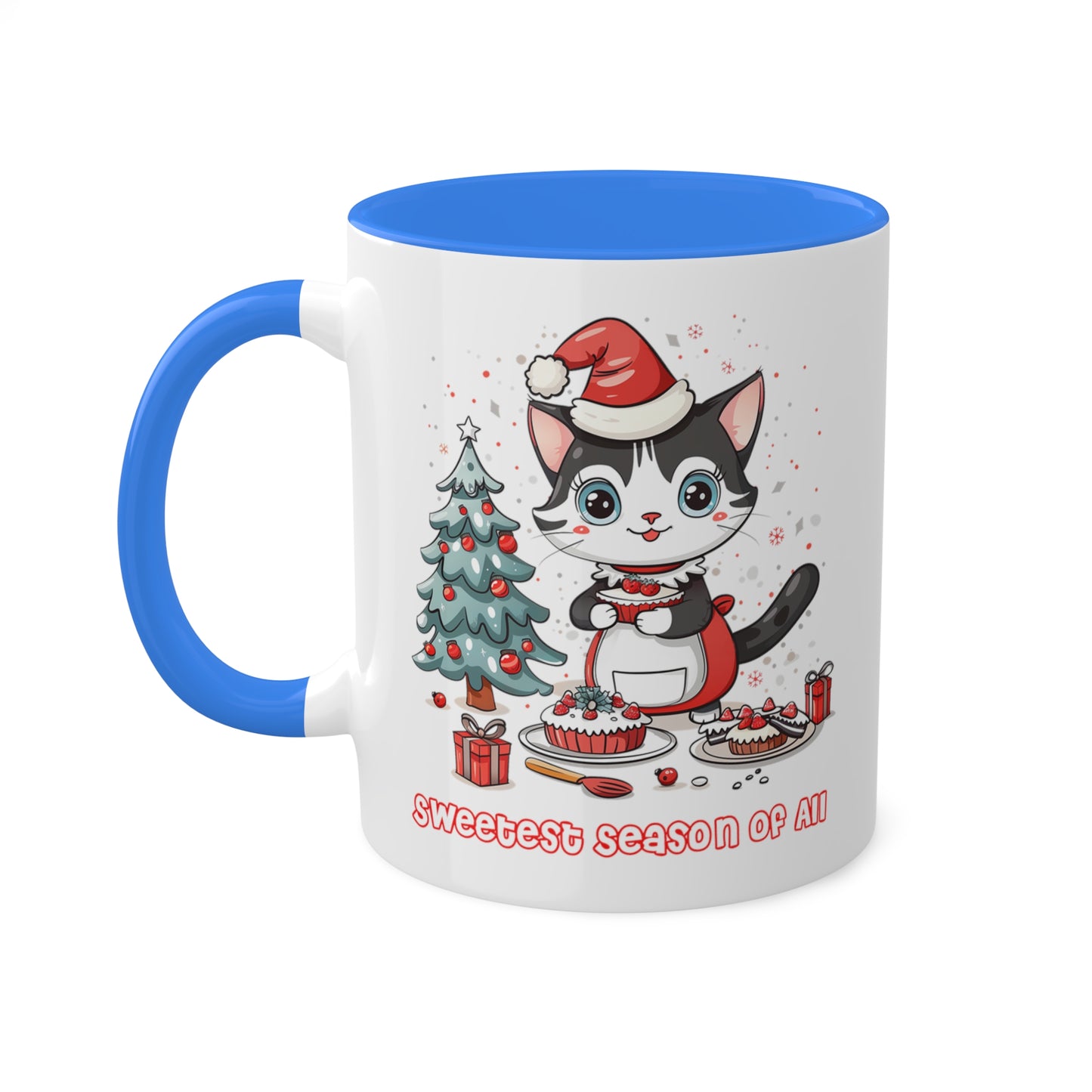 Cat Christmas Baker Mug