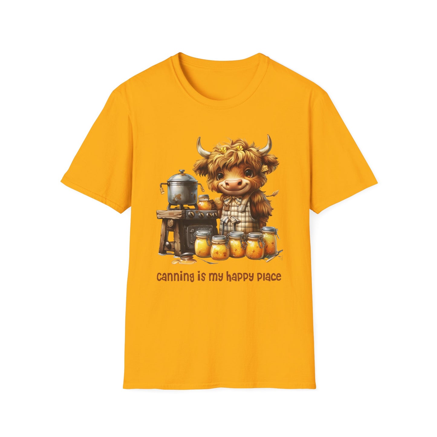 Highland Cow Canning Softstyle T-Shirt