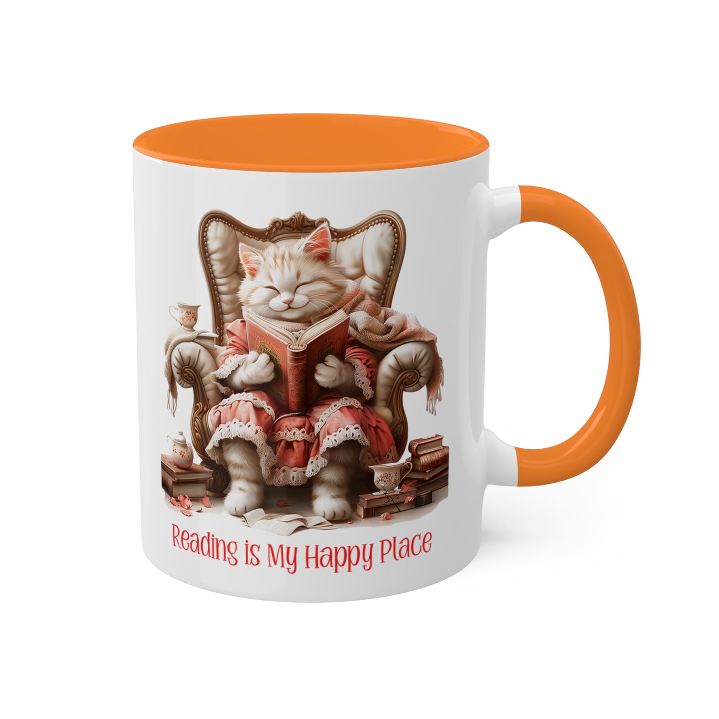 Cat Reading Mug