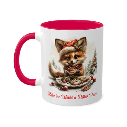 Fox Christmas Baker Mug